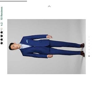 Jos a bank 1905 royal blue tailored suit size 40.